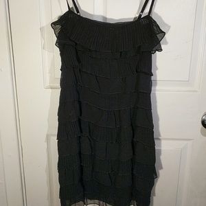H&M Black Ruffle long Top